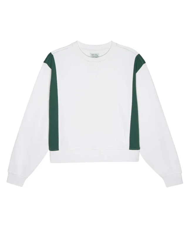 The Ace Sweatshirt. -- Rally Colorblock sold by THE GREAT.