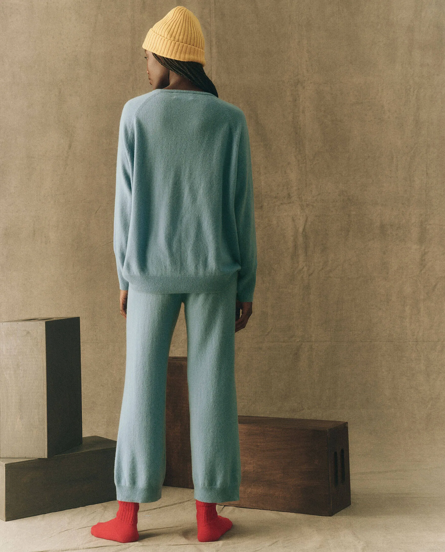 The Slouchy V-Neck Pullover. -- Icicle sold by THE GREAT. product image thumbnail 4