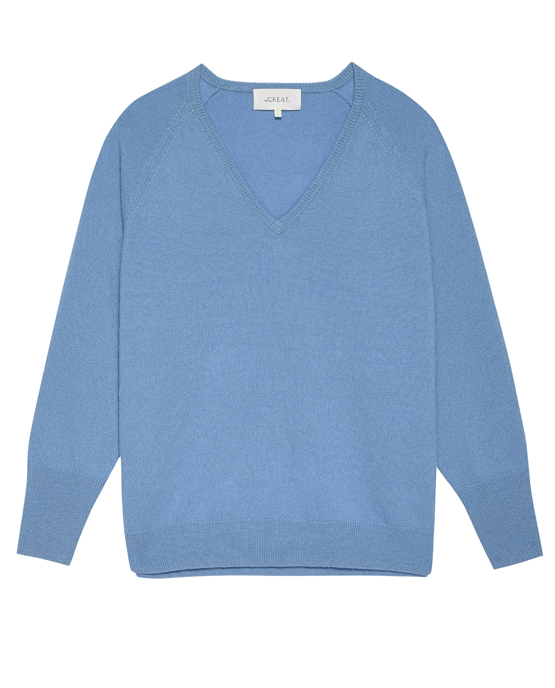 The Slouchy V-Neck Pullover. -- Icicle sold by THE GREAT. product image thumbnail 5