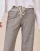 The Wide Leg Cropped Sweatpant. -- Varsity Grey sold by THE GREAT.