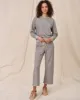 The Wide Leg Cropped Sweatpant. -- Varsity Grey sold by THE GREAT.