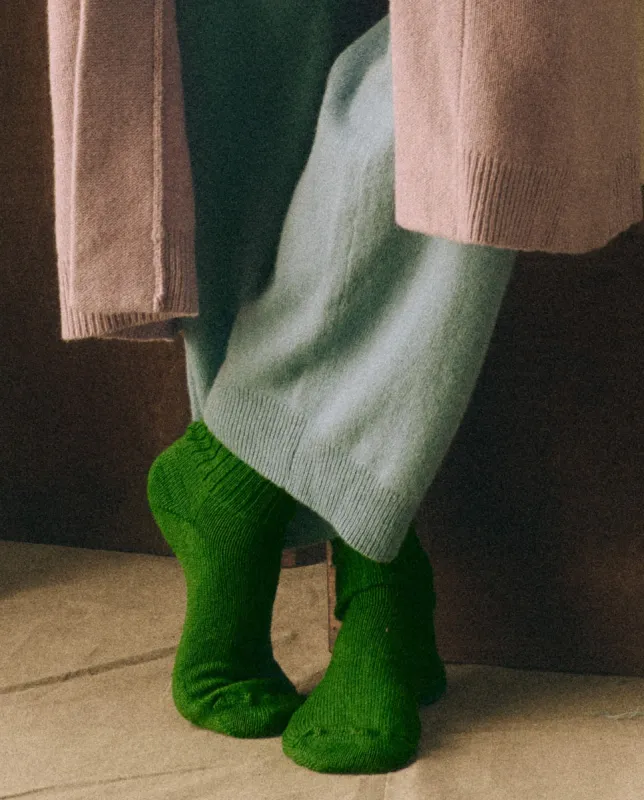 The Cashmere Sock. -- Bright Alpine sold by THE GREAT.