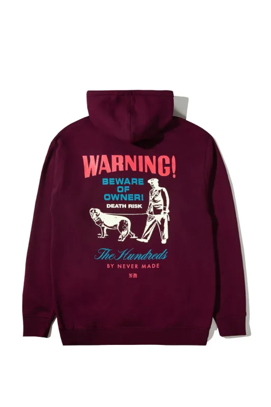 Warning Pullover Hoodie sold by The Hundreds