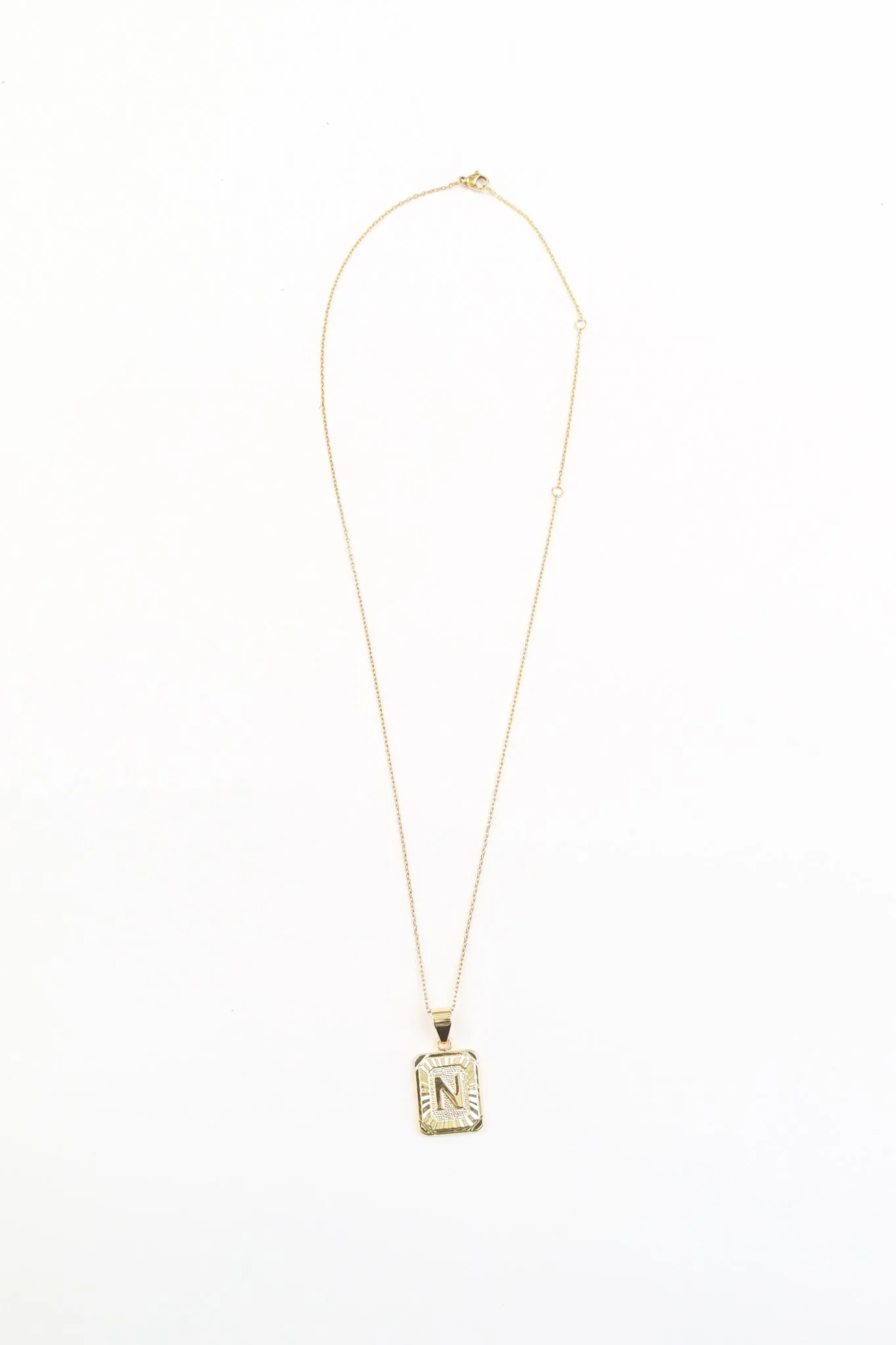 Initial N Necklace - Gold sold by The Impeccable Pig product image thumbnail 2