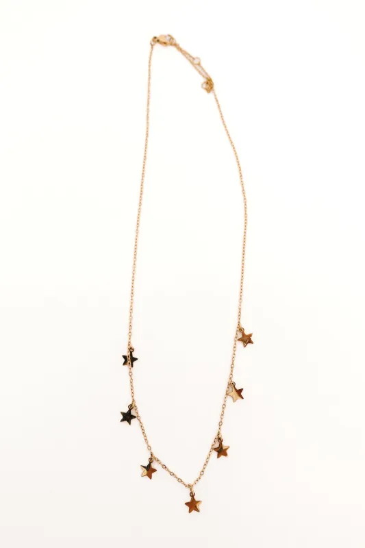 Shooting Stars Necklace - Gold made by The Impeccable Pig