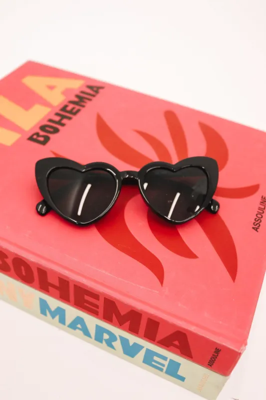 Major Heart Eyes Sunnies - Black sold by The Impeccable Pig