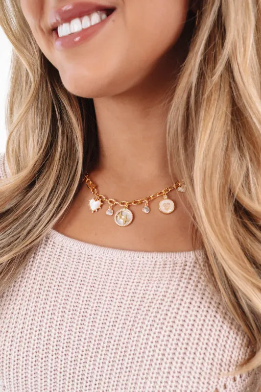 Show Me The Way Charm Necklace - Gold made by The Impeccable Pig
