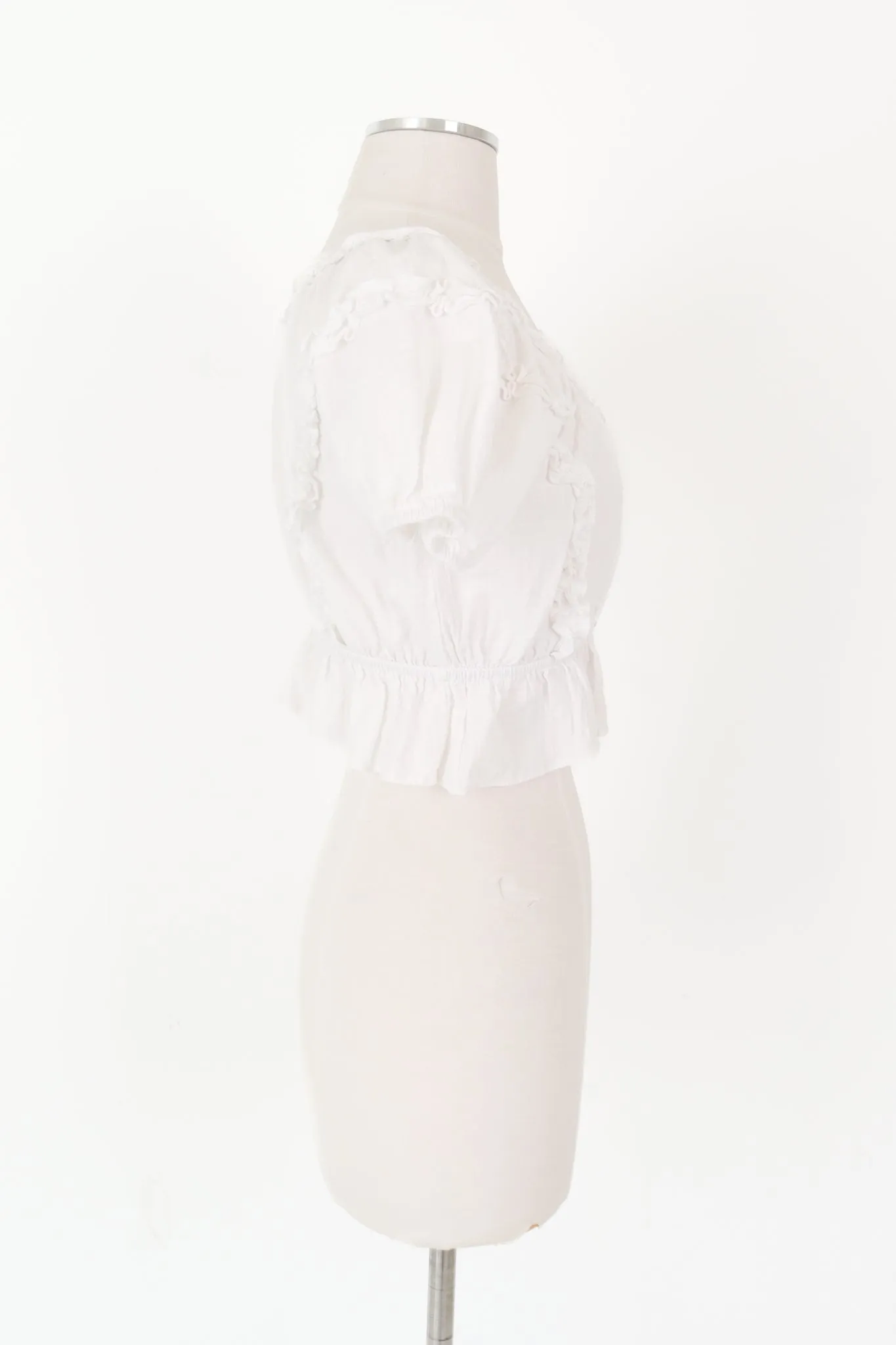 Cute And Cropped Top - White sold by The Impeccable Pig product image thumbnail 2