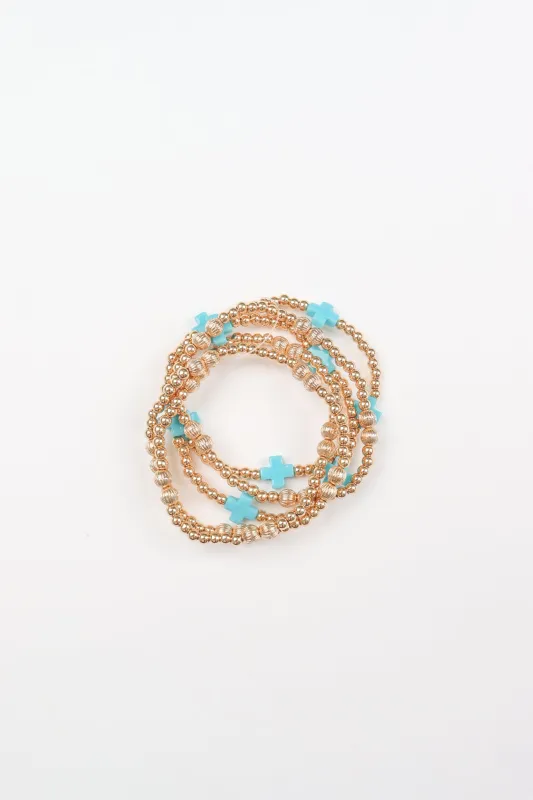 Set On You Bracelet Set - Gold sold by The Impeccable Pig