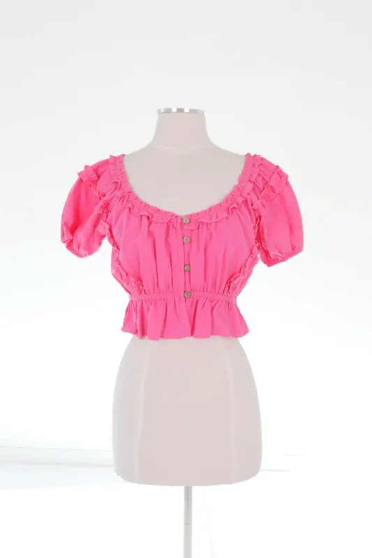 Cute And Cropped Top - Pink sold by The Impeccable Pig