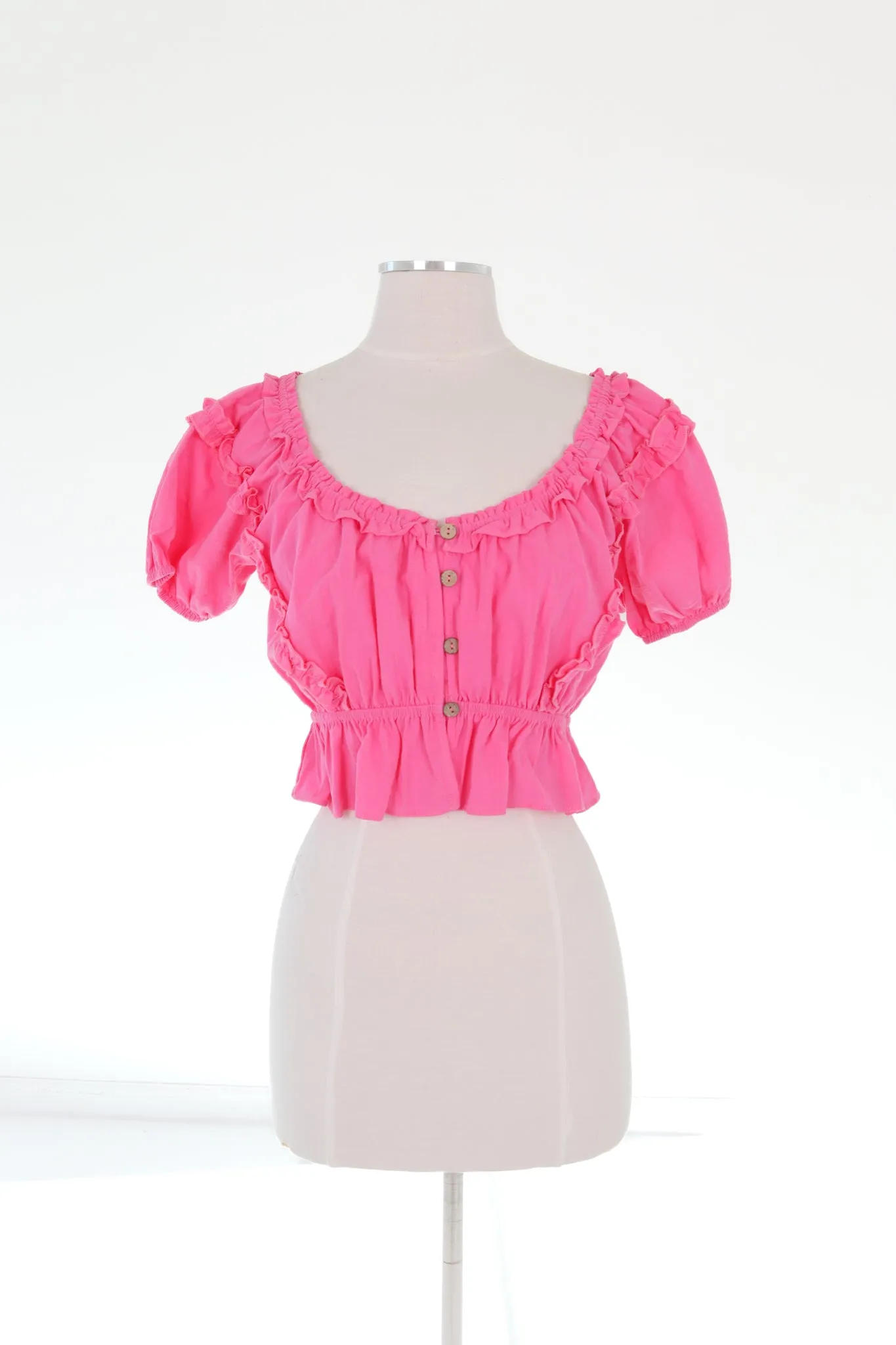 Cute And Cropped Top - Pink sold by The Impeccable Pig