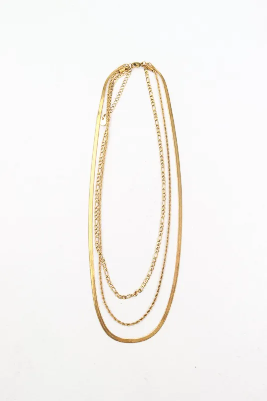 Three's A Crowd Necklace - Gold sold by The Impeccable Pig