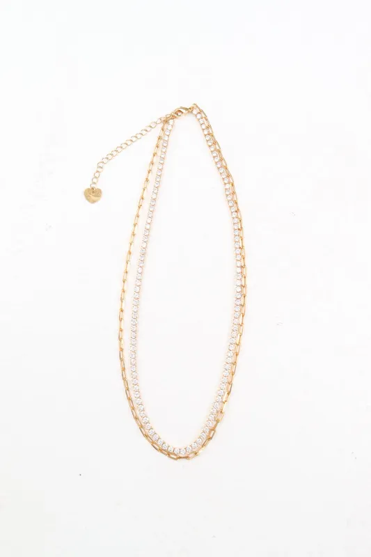 Dynamic Duo Necklace - Gold made by The Impeccable Pig