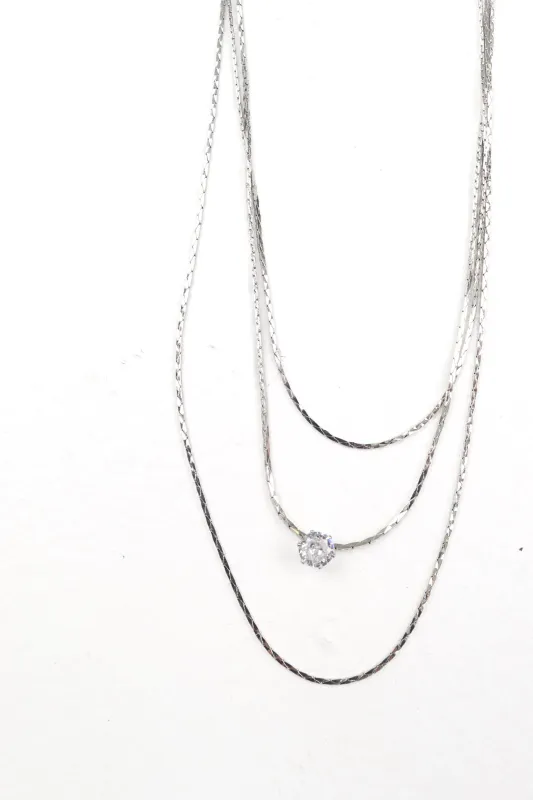 Layered Up Necklace - Silver made by The Impeccable Pig