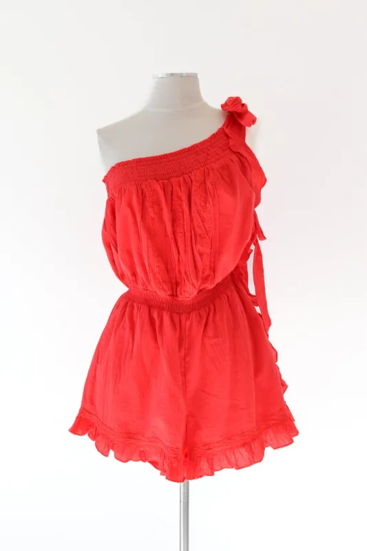 American Summer Romper - Red made by The Impeccable Pig