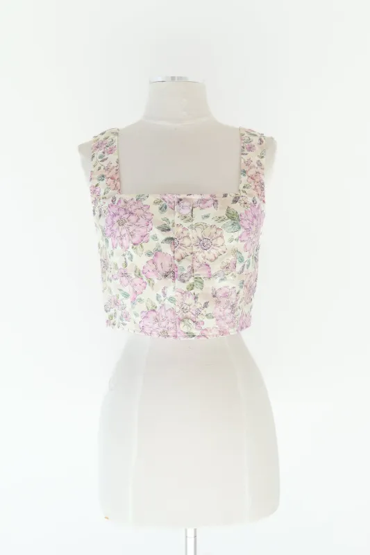 Hello Hydrangeas Top - Cream made by MABLE