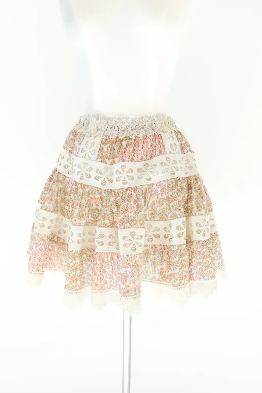 Flowers In Her Hair Skirt - Pink made by Olivaceous