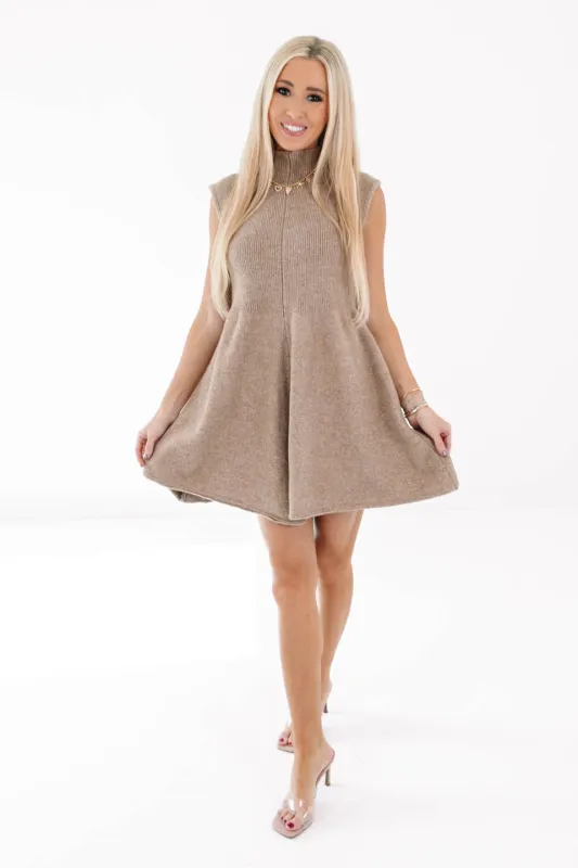 More Mocha Dress - Taupe made by HEYSON