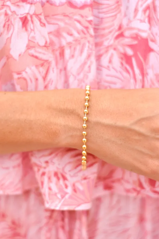 Having A Ball Bracelet - Gold sold by The Impeccable Pig