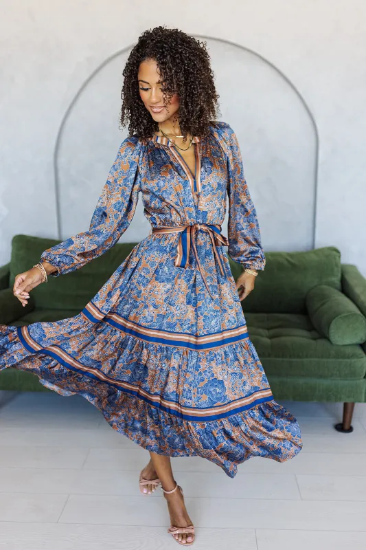 Let’s Go Already Midi Dress - Navy sold by The Impeccable Pig