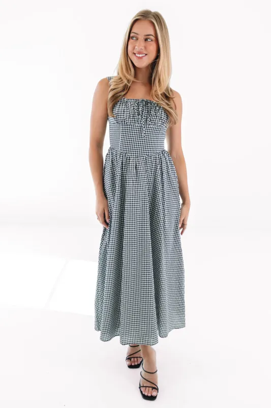 Perfect Picnic Midi Dress - Black made by The Impeccable Pig