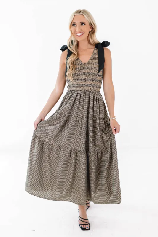It’s About Time Midi Dress - Brown sold by The Impeccable Pig