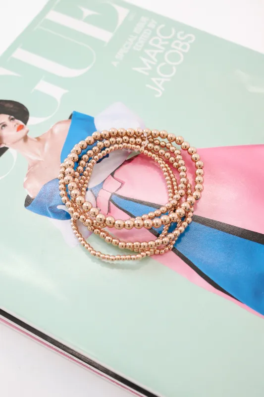 You're So Golden Bracelet Set - Gold sold by The Impeccable Pig