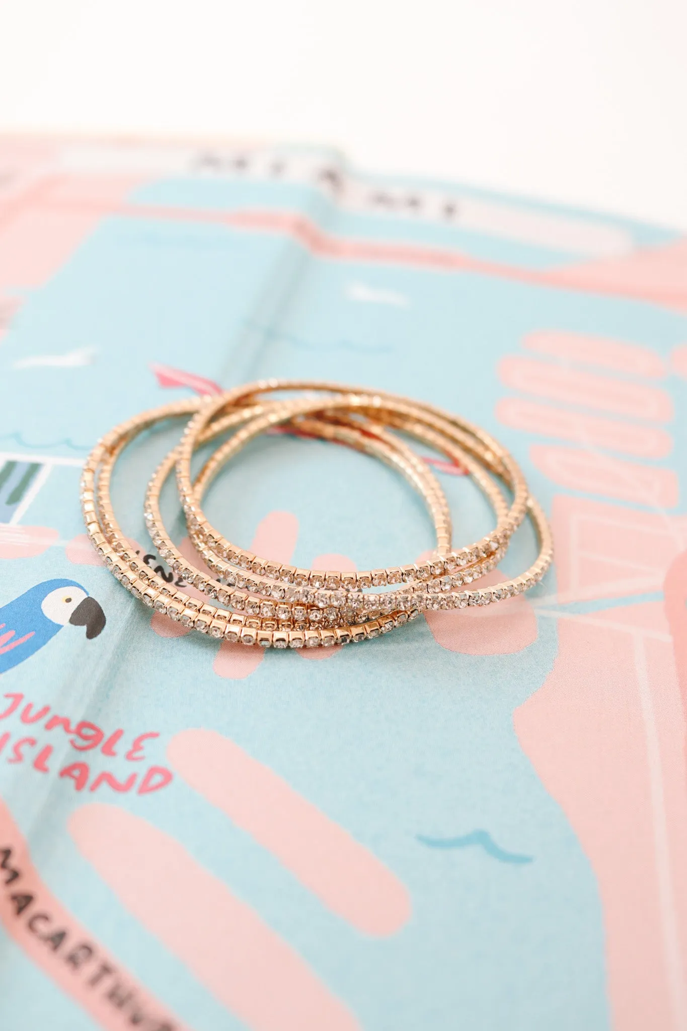 Watch Her Sparkle Bracelet Set - Gold sold by The Impeccable Pig product image thumbnail 3