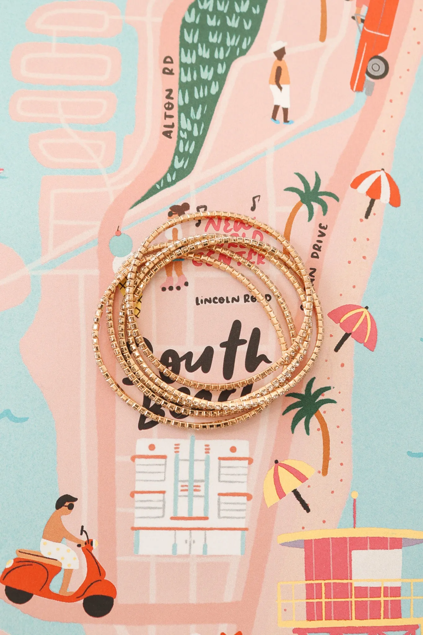 Watch Her Sparkle Bracelet Set - Gold sold by The Impeccable Pig