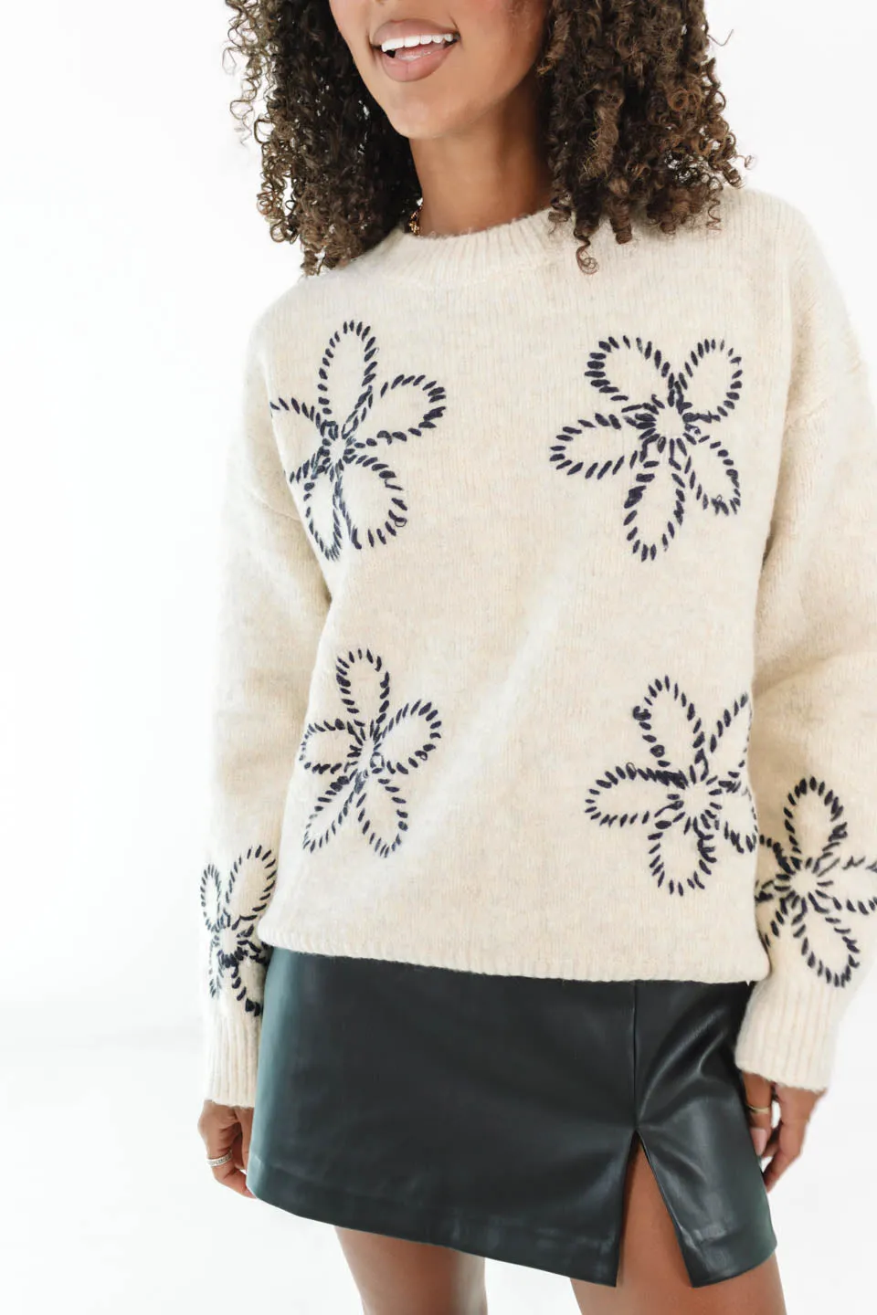 Small Details Sweater - Cream sold by The Impeccable Pig product image thumbnail 3