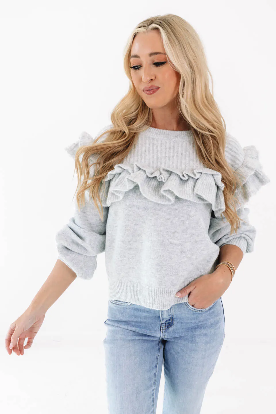 Through And Through Sweater - Grey sold by The Impeccable Pig product image thumbnail 3