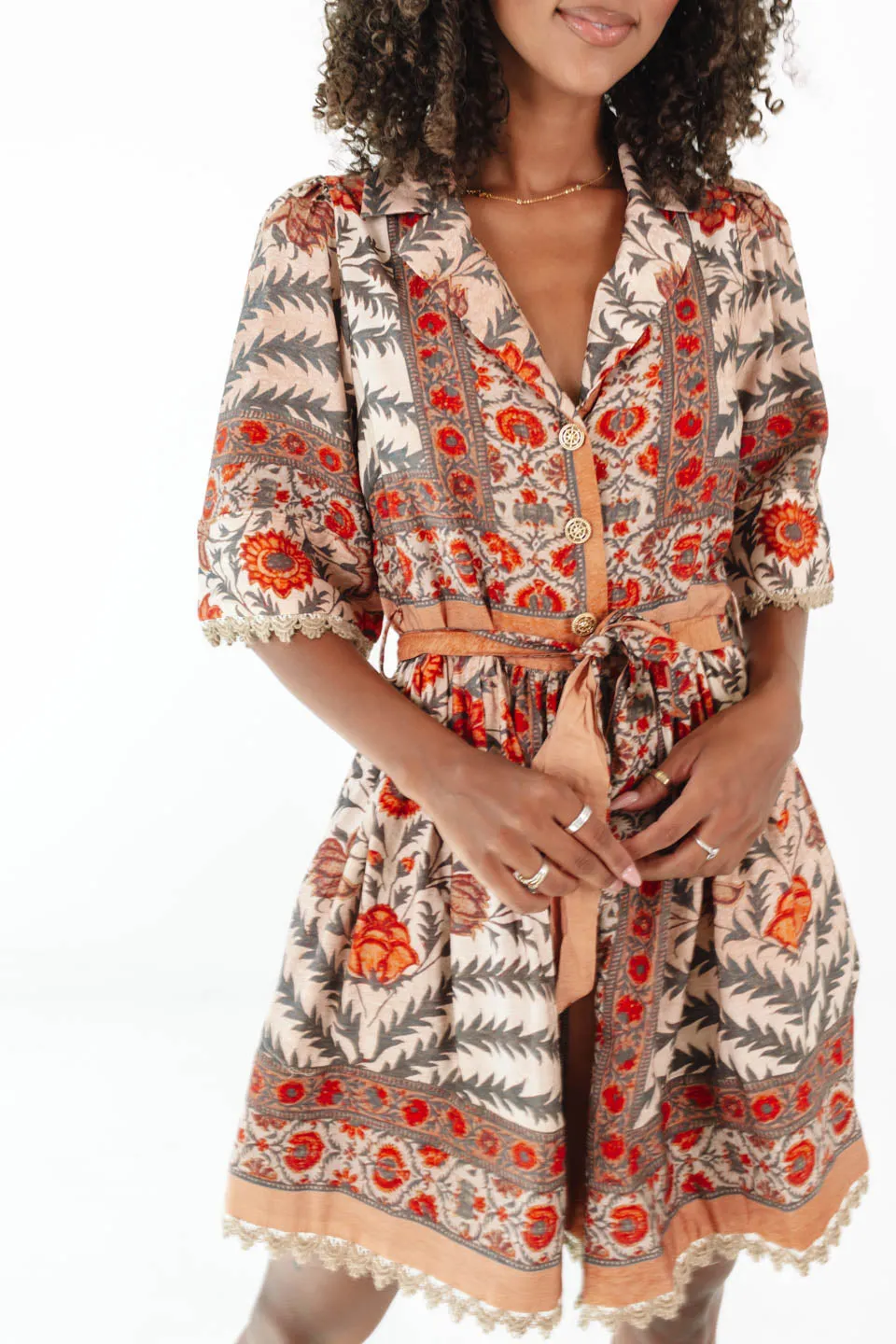 Catch My Fall Dress - Rust sold by The Impeccable Pig product image thumbnail 2