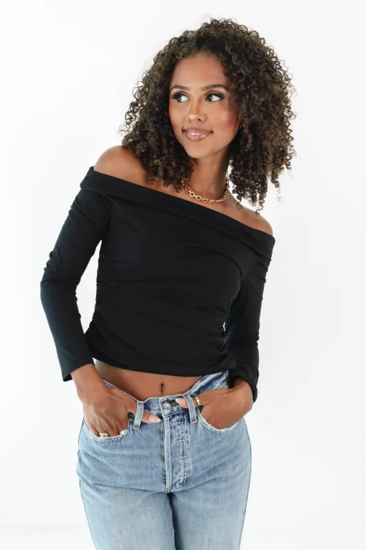 Out Past Midnight Top - Black sold by The Impeccable Pig