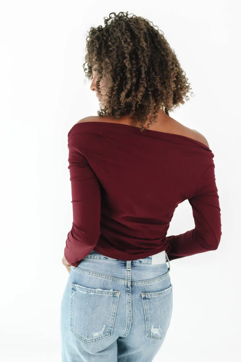 Out Past Midnight Top - Burgundy sold by The Impeccable Pig product image thumbnail 4