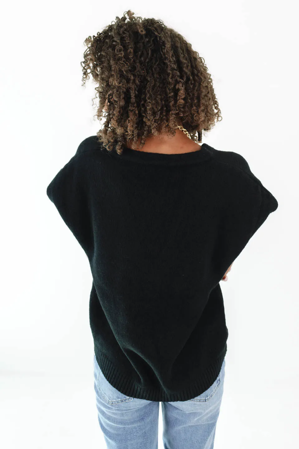 Take Me Serious Sweater Vest - Black sold by The Impeccable Pig product image thumbnail 4