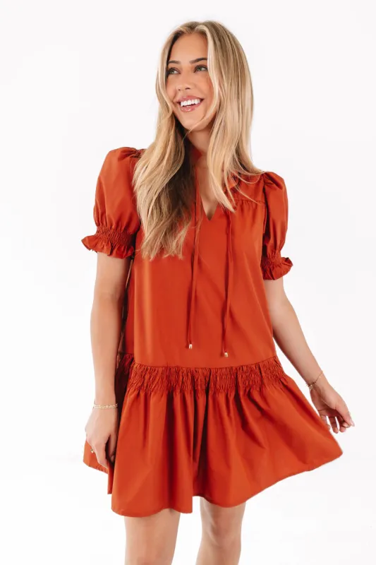 Spice Of Life Dress - Burnt Orange sold by The Impeccable Pig