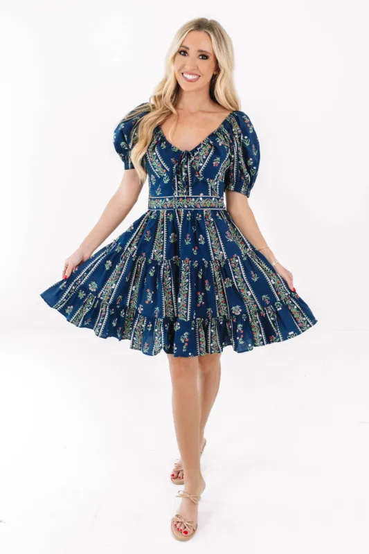 In A Groove Dress - Navy made by Pinch