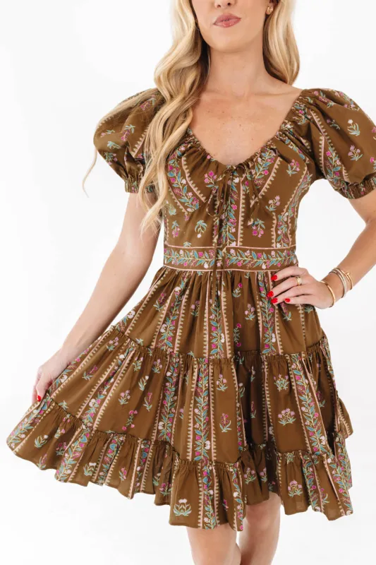 In A Groove Dress - Light Brown made by Pinch