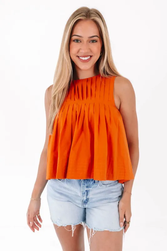 Warm My Heart Top - Orange sold by The Impeccable Pig