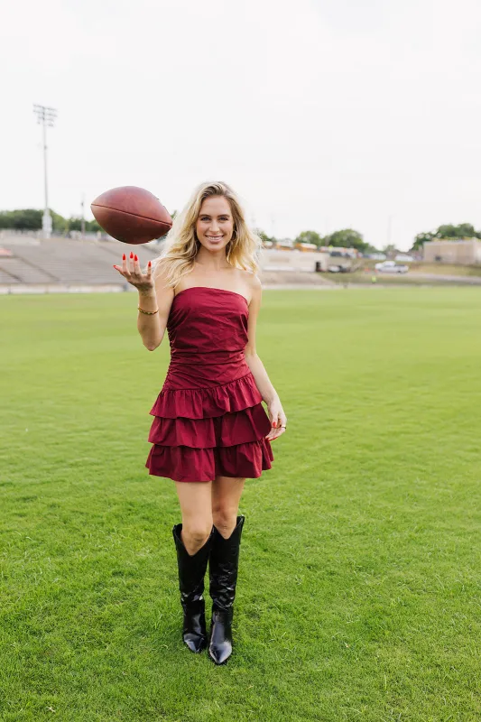 Horizon Hues Dress - Maroon sold by The Impeccable Pig