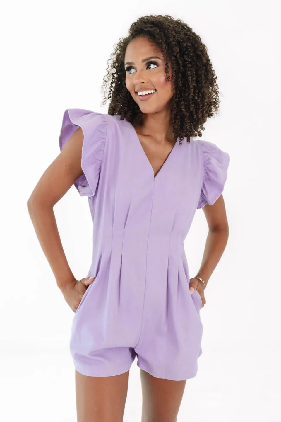 Fan Behavior Romper - Purple sold by The Impeccable Pig product image thumbnail 4