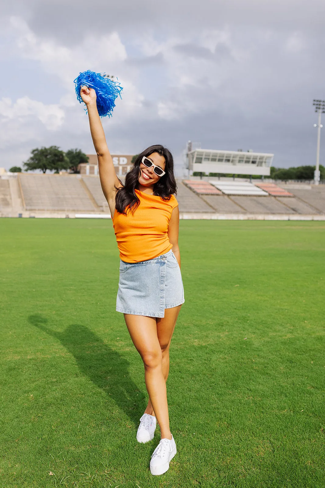 Kickoff Time Top - Orange sold by The Impeccable Pig