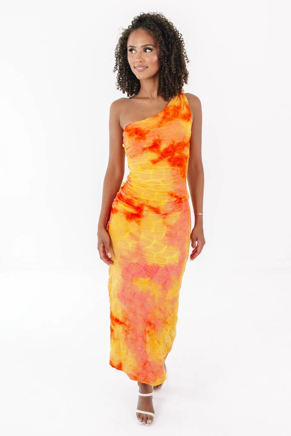 Sunset Visions Midi Dress - Orange sold by The Impeccable Pig product image thumbnail 2