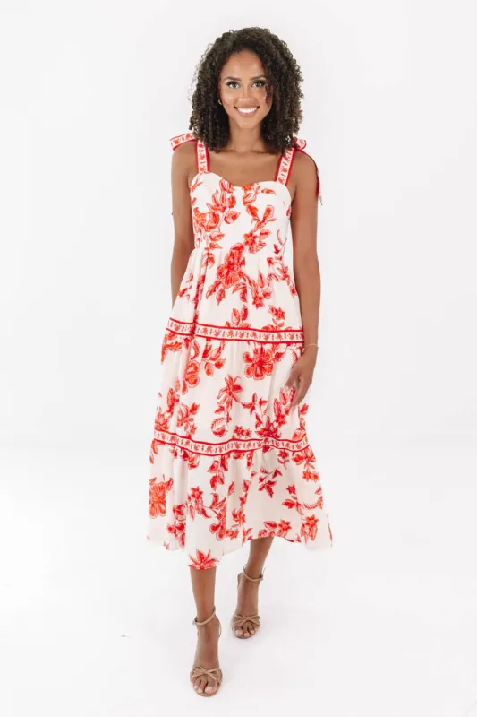 Live It Up Midi Dress - White sold by The Impeccable Pig