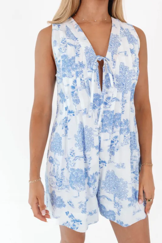 Coastal Queen Romper - White made by Fore Collection