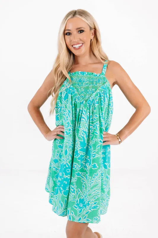 Tropical Shades Dress - Green made by The Impeccable Pig