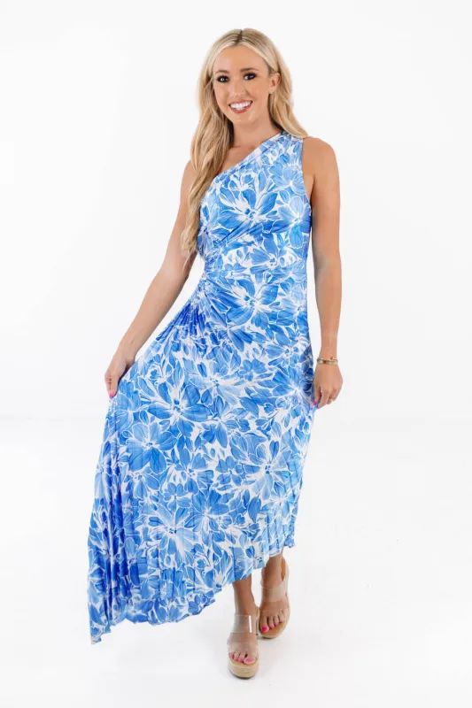 Ride The Waves Midi Dress - Blue made by Dress Forum