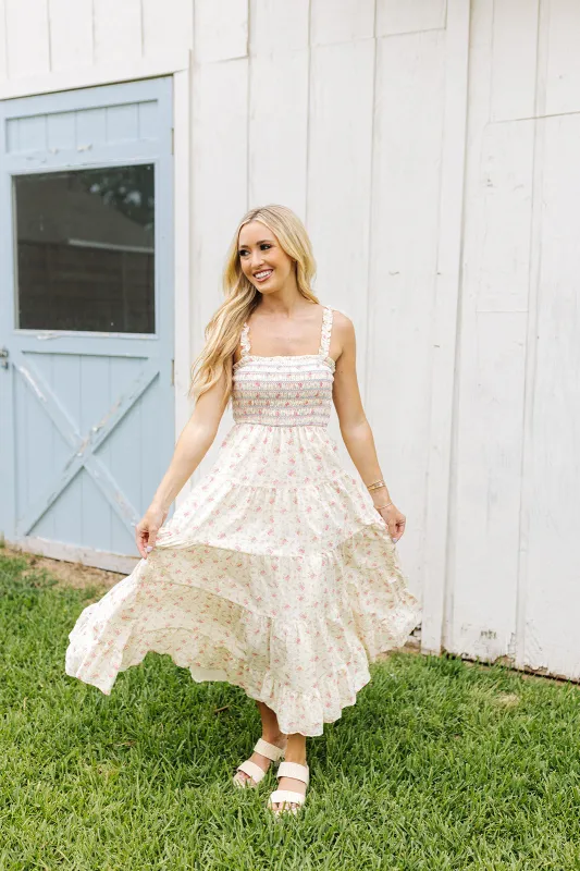 Something About Her Midi Dress - Cream made by Storia