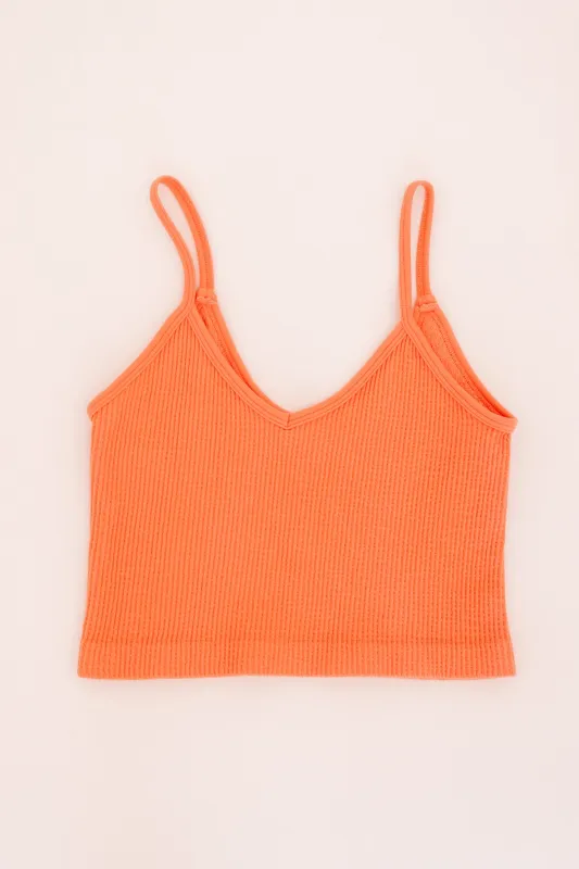 Barely There Tank Top - Coral sold by The Impeccable Pig