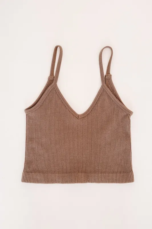 Barely There Tank Top - Espresso made by By Together